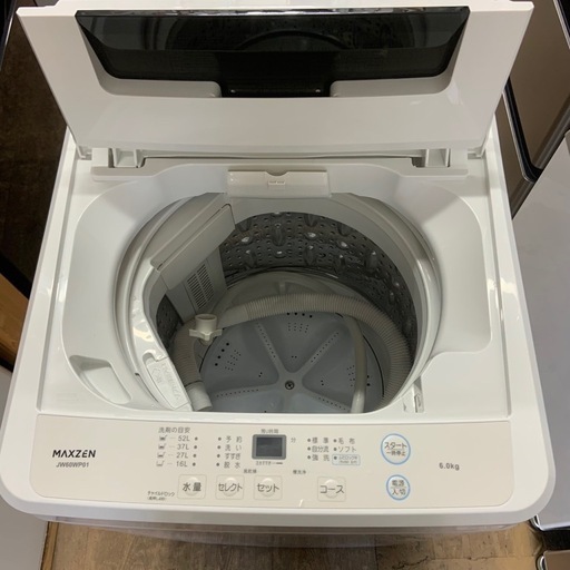 2024年製　マクスゼン　6K 洗濯機　JW60WP01
