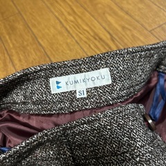 KUMIKYOKU 組曲ショートパンツ　ブラウン　ウール　絹の画像
