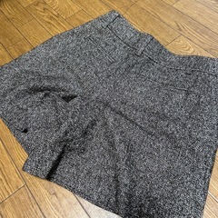 KUMIKYOKU 組曲ショートパンツ　ブラウン　ウール　絹の画像