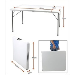 折りたたみテーブルの画像