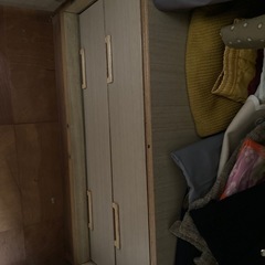 大型　クローゼット　洋服ダンス　鏡付きの画像