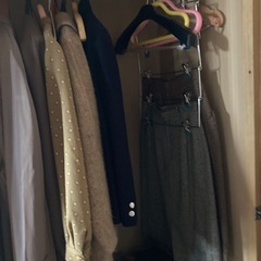 大型　クローゼット　洋服ダンス　鏡付きの画像