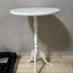 急ぎ！サイドテーブル/ホワイトの画像