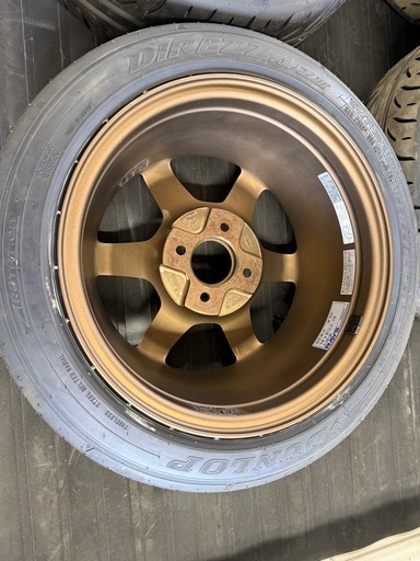 TE37 14インチ　6.5J ＋15 希少サイズ　廃盤　タイヤ新品同様