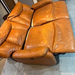 電動リクライニングソファー　動作確認の画像