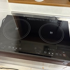 2口IHクッキングヒーター SKJAPAN SKJ-YA142H 卓上100V＋専用台付き可の画像