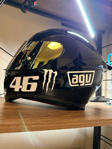 AGV K1S ブラックS アジアンフィット ロッシレプリカデカールチューン
