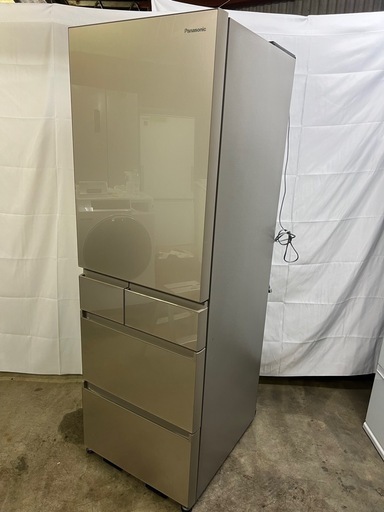 12ヶ月保証】Panasonic 5ドア冷蔵庫 NR-E459PXL 2022年製 450L 左開き