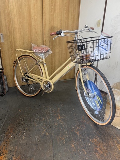新車　RINGO hush　27インチ　6段変速　LEDオートライト　カフェ