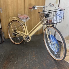 新車　RINGO hush　27インチ　6段変速　LEDオートライト　カフェの画像