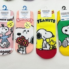 ⑩レディースアンクルソックス 8足  スヌーピー 未使用品 23〜25cmの画像