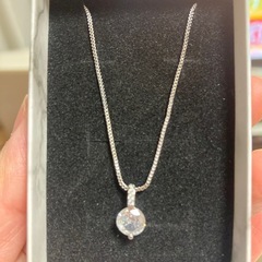 silver 一粒ネックレス残り1️⃣点物の画像