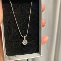 silver 一粒ネックレス残り1️⃣点物の画像