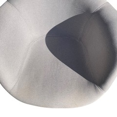 【ジ0312-08】おしゃれなデザイン‼️アームシェルチェア ファブリック 木製脚の画像