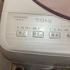 シャープ洗濯機7kgサポーター付きの画像
