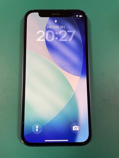 iPhone12miniブルー128GB SIMフリー【純正部品・新品ケース付】