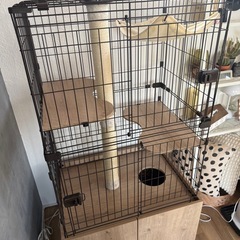 隠れ家キャットランドケージ ワイド 3段 PKC-800の画像