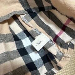 チェック柄ノースリーブワンピース 100cmの画像