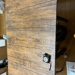 テーブル　延長可椅子2脚付きの画像