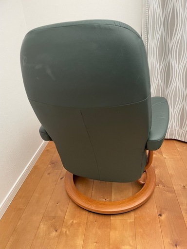 Ekornes エコーネス/本革/ストレスレスチェア/オットマン付き　 