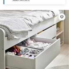 IKEA  引き出し付きベッドフレームの画像