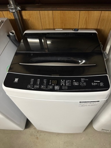 【美品・2023年製造】ELSONIC 縦型洗濯機 5.5kg ホワイト 本体