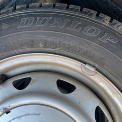 145/80R13, ダンロップ,2021年,ホイル4本セットの画像