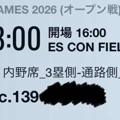 ファイターズ オープン戦 2枚組の画像