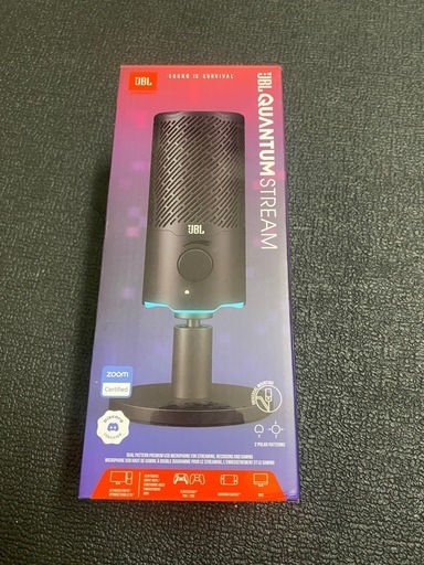 【美品・箱有】JBL Quantum Stream 高音質USBコンデンサーマイク（ゲーム・配信・会議用）