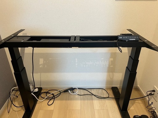 【動作確認済】FLEXISPOT 電動式昇降デスク 脚フレームのみ（ブラック）HS01B-1