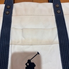 【決まりました】ポロラルフローレン　トートバッグ　大容量　汚れシミあり　かなり使い込んでますが使用可能です　どなたかどうぞの画像