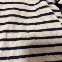 ベルメゾン　カバーオール　ボーダー　サイズ70の画像