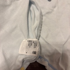 ユニクロ　UNIQLO ベビー肌着　水色　サイズ50-60の画像