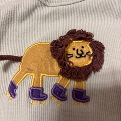 petitmain　プティマイン　ライオン　ベビー服　美品カバーオール　サイズ70の画像