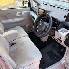 H27年式　スバルステラ　修復歴無し　アイドリングストップ　スマートアシスト、プッシュスタート、スマートキー2個、ETC、カロッツェリア楽ナビ、前後ドライブレコーダーカメラ、Bluetooth  ダイハツムーヴのOEM車の画像