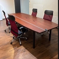 新潟市中央区渡し限定！[定価約12万]ユニット式会議テーブルの画像