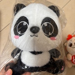 双子パンダぬいぐるみ新品　おまけ付きの画像