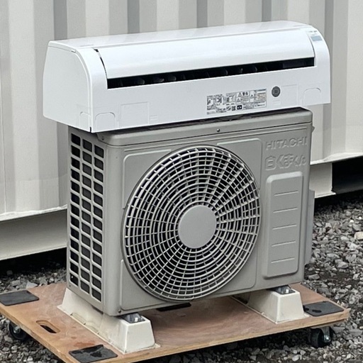 取付け可 ! !◇日立 エアコン 8畳用 2018年製 単相100V 白くまくん ソフト除湿RAS-AJ25H 洗浄済み ! 保証付き