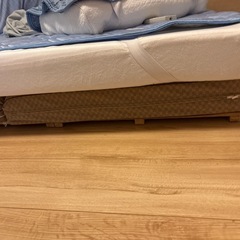 敷布団マットレスと木製すのこ3枚のセットの画像