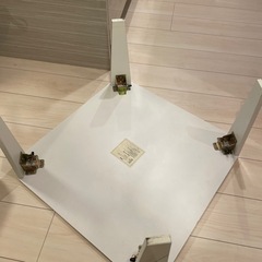 3/16まで【現金】ニトリ 折りたたみテーブル 60×60 白 ローテーブルの画像