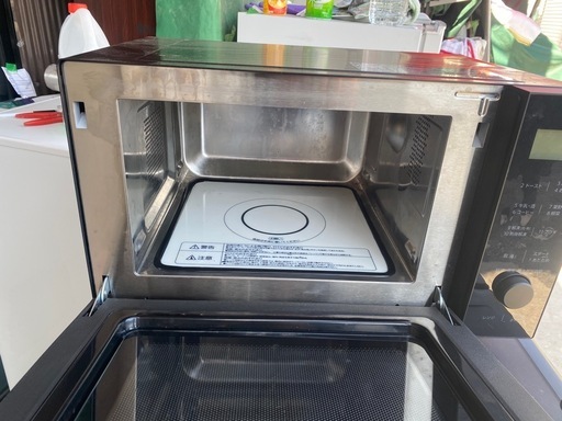 アイリスオーヤマ オーブンレンジ 18L フラットテーブル ヘルツフリー 全国対応 レンジ~600W オーブン~200℃ 自動メニュー11種 トースト 2024年AMO-F1811-B