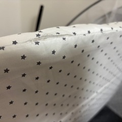 【美品】ベビーベッド　折りたたみ　おしゃれの画像