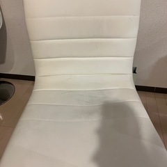 「昇降式カウンターチェア 2脚セット ホワイトの画像