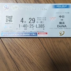 中日　ドラゴンズ　チケット　バンテリンドーム
の画像