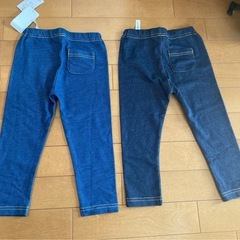 ベビーズボン　デニム風レギンス　95cmの画像