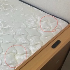 2年使用・シングルマットレス（カバー使用)の画像