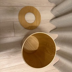 無印  ゴミ箱　木製の画像