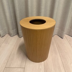 無印  ゴミ箱　木製の画像
