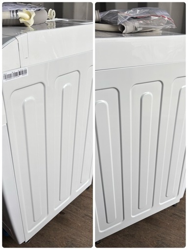??未使用品2025年製 8/3kg ドラム式洗濯機 アイリスオーヤマ CDK842-W設置まで対 配達無料??