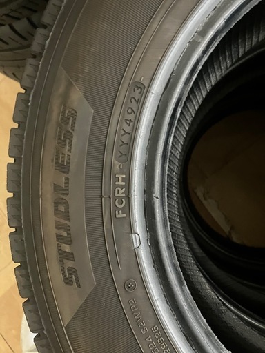 YOKOHAMA ice GUARD iG91 STUDLESS 165/80r14 溝8.5mm程度　中古4本　23年製造